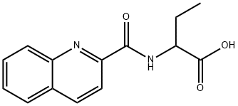 2-(quinoline-2-carbonylamino)butanoic acid,6295-61-0,结构式