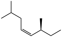 (6S,4Z)-2,6-Dimethyl-4-octene Struktur