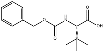 Z-L-T-ブチルグリシン 化学構造式