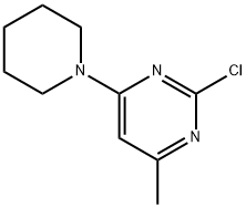 2-CHLORO-4-(PIPERIDIN-1-YL)-6-METHYLPYRIMIDINE,62968-34-7,结构式