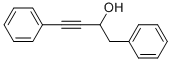 1,4-ジフェニル-1-ブチン-3-オール 化学構造式