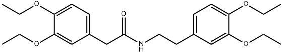 2-(3,4-二乙氧基苯基)-N-[2-(3,4-二乙氧基苯基)-乙基]-乙酰胺, 6298-46-0, 结构式