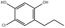 4-chloro-6-propyl-benzene-1,3-diol Struktur