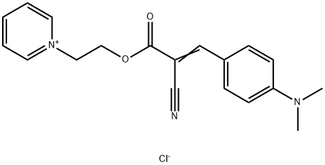 1-[2-[[2-cyano-3-[4-(dimethylamino)phenyl]-1-oxoallyl]oxy]ethyl]pyridinium chloride ,62984-74-1,结构式