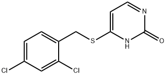 4-[(2,4-dichlorophenyl)methylsulfanyl]-3H-pyrimidin-2-one,6299-23-6,结构式
