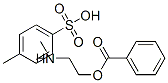 2-methylaminoethyl benzoate, 4-methylbenzenesulfonic acid Struktur