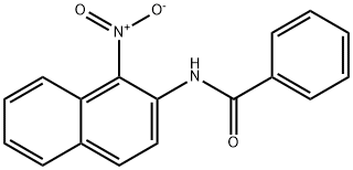 N-(1-nitronaphthalen-2-yl)benzamide 化学構造式