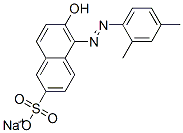 sodium 5-[(2,4-dimethylphenyl)azo]-6-hydroxynaphthalene-2-sulphonate Struktur