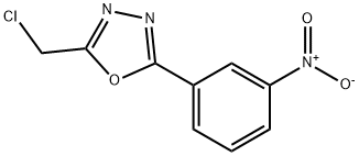 2-CHLOROMETHYL-5-(3-NITRO-PHENYL)-[1,3,4]OXADIAZOLE Struktur