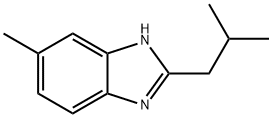 1H-Benzimidazole,5-methyl-2-(2-methylpropyl)-(9CI) Structure