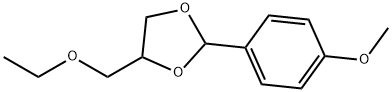 4-(ethoxymethyl)-2-(4-methoxyphenyl)-1,3-dioxolane,6301-38-8,结构式