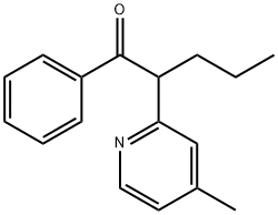 2-(4-methylpyridin-2-yl)-1-phenyl-pentan-1-one Struktur