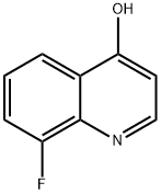 8フルオロ4ヒドロキシキノリン 化学構造式