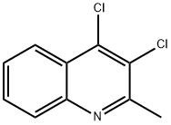 3,4-ジクロロ-2-メチルキノリン 化学構造式