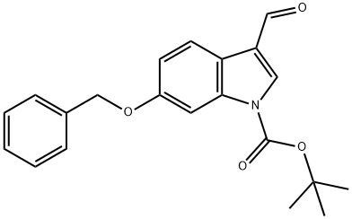 6-BENZYLOXY-3-FORMYLINDOLE-1-CARBOXYLIC ACID TERT-BUTYL ESTER Structure