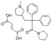 but-2-enedioic acid, 3-(1-methylpyrrolidin-3-yl)-2,2-diphenyl-1-pyrrol idin-1-yl-propan-1-one,6302-73-4,结构式