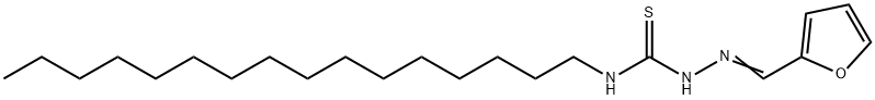 1-(2-furylmethylideneamino)-3-hexadecyl-thiourea 化学構造式