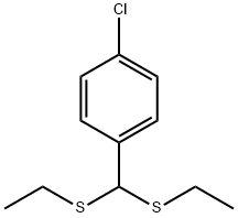1-[bis(ethylsulfanyl)methyl]-4-chloro-benzene 结构式