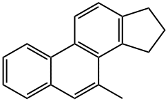 7-Methyl-16,17-dihydro-15H-cyclopenta[a]phenanthrene Struktur