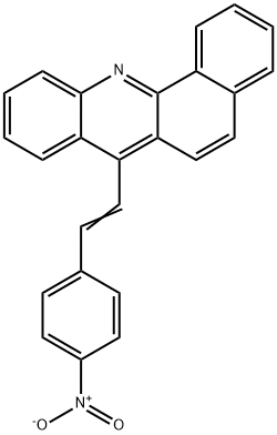 7-(p-Nitrostyryl)benz[c]acridine Struktur