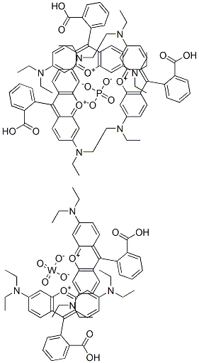 Xanthylium, 9-(2-carboxyphenyl)-3,6-bis(diethylamino)-, tungstatephosphate|