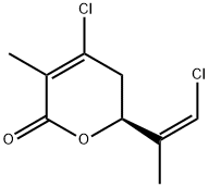 (6S)-4-Chloro-6-[(Z)-2-chloro-1-methylethenyl]-5,6-dihydro-3-methyl-2H-pyran-2-one Structure