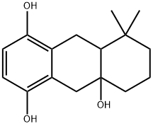 5,6,7,8,8a,9,10,10a-Octahydro-5,5-dimethylanthracene-1,4,8a-triol Structure