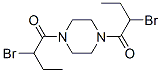 2-bromo-1-[4-(2-bromobutanoyl)piperazin-1-yl]butan-1-one 化学構造式