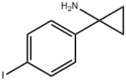 Cyclopropanamine, 1-(4-iodophenyl)- Structure