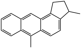 2,3-Dihydro-3,6-dimethyl-1H-cyclopent[a]anthracene Structure
