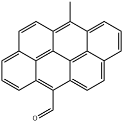 6-Methyldibenzo[def,mno]chrysene-12-carbaldehyde Structure