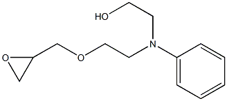 2-[N-[2-[(2,3-Epoxypropan-1-yl)oxy]ethyl]anilino]ethanol Structure