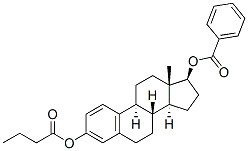 1,3,5(10)-Estratriene-3,17β-diol 17-benzoate 3-butanoate,63042-19-3,结构式
