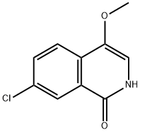 1(2H)-Isoquinolinone, 7-chloro-4-methoxy- Struktur
