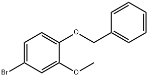 1-(ベンジルオキシ)-4-ブロモ-2-メトキシベンゼン 化学構造式