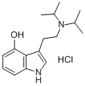 4-羟基-N,N-二(异)丙基色胺盐酸盐,63065-90-7,结构式