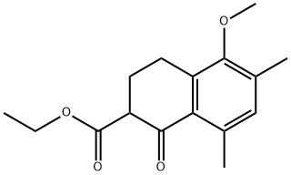 ethyl 5-methoxy-6,8-dimethyl-1-oxo-tetralin-2-carboxylate,6307-26-2,结构式