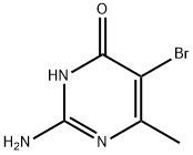 2-氨基-5-溴-6-甲基-4-咆嘧啶, 6307-35-3, 结构式