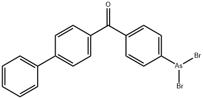 (4-dibromoarsanylphenyl)-(4-phenylphenyl)methanone,6307-56-8,结构式