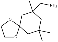 (7,9,9-trimethyl-1,4-dioxaspiro[4.5]dec-7-yl)methanamine,6309-29-1,结构式