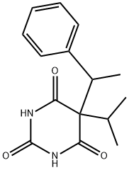 5-(1-phenylethyl)-5-propan-2-yl-1,3-diazinane-2,4,6-trione Structure