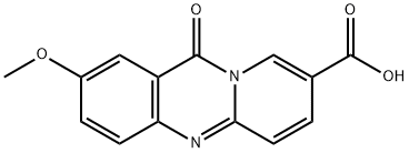 2-methoxy-11-oxo-11H-pyrido(2,1-b)quinazoline-8-carboxylic acid Structure