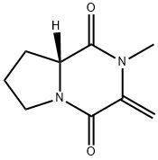 Pyrrolo[1,2-a]pyrazine-1,4-dione, hexahydro-2-methyl-3-methylene-, (R)- (9CI) 化学構造式