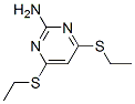 4,6-bis(ethylsulfanyl)pyrimidin-2-amine Struktur