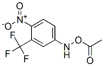 [[4-nitro-3-(trifluoromethyl)phenyl]amino] acetate Structure