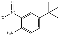 4-(叔丁基)-2-硝基苯胺, 6310-19-6, 结构式