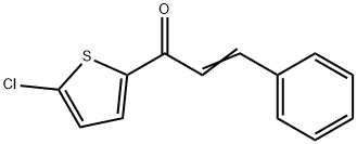 (E)-1-(5-chlorothiophen-2-yl)-3-phenyl-prop-2-en-1-one Structure