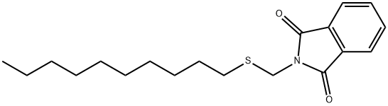 2-(decylsulfanylmethyl)isoindole-1,3-dione 结构式