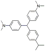 4-[(4-dimethylaminophenyl)-(4-propan-2-ylphenyl)methyl]-N,N-dimethyl-a niline 结构式