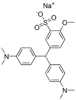 sodium 5-[bis[4-(dimethylamino)phenyl]methyl]-2-methoxybenzenesulphonate Structure